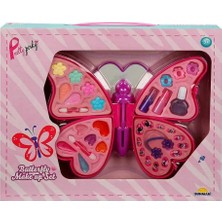 Mrspancer 375117E - Eğitici ve Eğlenceli Oyuncak Kelebek Şekilli Katmanlı Makyaj Güzellik Seti - 1 Adet