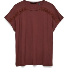 Vero Moda Kadın T-Shırt 10341341 Vmgına Ss O-Neck Top Jrs Ga