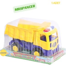 Mrspancer 553449E - Eğlenceli ve Sevimli Oyuncak Kamyon Damperli ve Vakumlu
