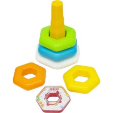 Mrspancer 2146904 - Eğitici Altıgen Renkli Oyuncak Halkalar