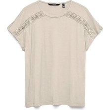 Vero Moda Kadın T-Shırt 10341341 Vmgına Ss O-Neck Top Jrs Ga