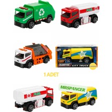 Mrspancer 644913E - Oyuncak Renkli Şehir Temizlik Kamyonları 1 Adet