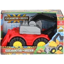 Mrspancer 230382E - Eğitici ve Eğlenceli Oyuncak Bulldozer Sürtmeli 1 Adet