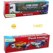 Mrspancer 583118E - Meyve Sebze Temalı Uzun Tır Oyuncak 1:64 Ölçek 1 Adet