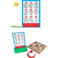 Mrspancer 052544E - Eğitici Ahşap Matematik Formullü Oyun Seti Sudoku Oyunu