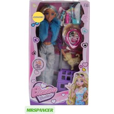 Mrspancer 107712E - Evcil Köpekli Oyuncak Bebek ve Aksesuarları 29CM