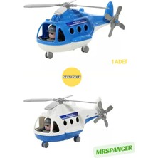 Mrspancer 072405E - Minikler Için Polis Helikopter Kanatları Hareketli Uçak Oyuncak Filede
