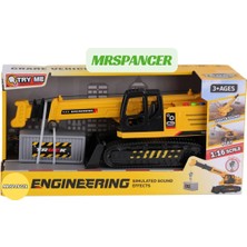 Mrspancer 004558E - Minik Ustalar Için Işıklı ve Sesli Pilli Oyuncak Vinç