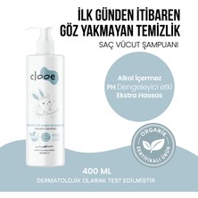 Clooe Organik Sertifikalı Sensitive Bebek Şampuanı - Yenidoğan Uyumlu Göz Yakmayan Bitkisel Bakım