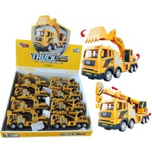 Mrspancer 102229 - Sürtmeli Sarı Vinç Ekskavator - Oyuncak - 1 Adet