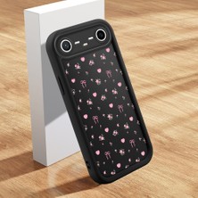 HONTINGA Tecno Pova Slim ile Uyumlu Kılıfı Düşüme Önleyici Basitlik Anti Düşme Kamera Korumali Şirin Çiçek Siyah Desen Yumuşak Silikon Telefon Kılıfı Kadın ve Erkek Için Uygundur K2-0456