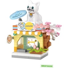 Mrspancer 986018E - Blok Oyuncak Minik Parçalar Yapboz Ev Evcil Hayvan Dükkan Temalı