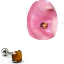 Bylin Kaplangözü Piercing Taş Ölçüsü 4 Mm, Bar 6 mm