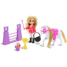 Mrspancer 255171E - Eğitici ve Eğlenceli Oyuncak Mini At Binici Bebek Oyun Seti 1 Adet