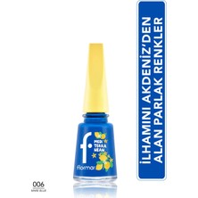 Flormar Mediterranean Yüksek Pigmentli & Parlak Bitişli Oje - 006 Mare Blue