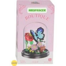 Mrspancer 002936 - Çiçekli Legoo Yapı Çiçek Blok Fanuslu Çiçek Bricks