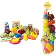 Mrspancer 015829 - Eğitici Oyuncak Küçük Müşteriler Için Fileli Meyve Sebzeler