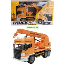 Mrspancer 000703E - Minik Ustalar Için Şarjlı ve Uzaktan Kumandalı Iş Makinesi Kamyon Oyuncak Araba Vinç