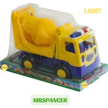 Mrspancer 553494E - Sevimli Iş Makinesi Oyuncak Kamyon Araç Vakumlu Araba 21 cm