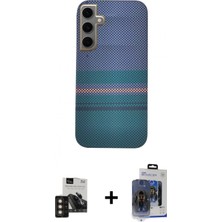 İlk El Grup Ieg™ Galaxy S24 Eksen Prime - Siyah Vanessa Magic Cam + Gold Pvd Metal Kamera Lens