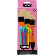 Pebeo Fırça Seti Zemin Fırçası Beyaz Brstle Kıl 3 Lü Set-16