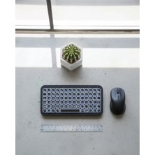 Marsilyan Rgb Işıklı Kablosuz Mini Klavye 10 mm Ince Gövde