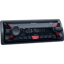 Sony DSX-A110U Kumandalı Oto Teyp USB/FM 4X55W Kırmızı Renkli MP3 Çalar AUX Girişi ile