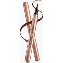 Symgirl Pure Brown Likit Eyeliner 0.5 ml – Ultra Ince Fırça – Suya Dayanıklı – Japon Malı – 02 Pure Brown