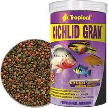 Tropical Cichlid Gran 100 Ml Beta-Glukan Katkılı Renk Canlandırıcı Yem Omnivor Çiklitler İçin 60453