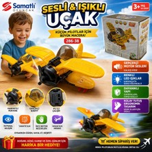 Trust Store Sesli ve Işıklı Uçak LED Işıklı Gerçekçi Ses Efektli Eğitici Oyuncak Uçak