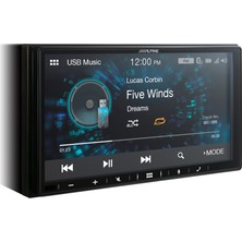 Alpine İLX-W650BT 7 Inch Dijital Medya Alıcısı 12V Yüksek Çözünürlüklü Ekran ile Akıllı Telefon Uyumu