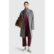 United Colors Of Benetton Mürdüm Kadın / Kız KDN_%100 Pamuk Önü Yama Cepli Düz Paça Pantolon Model Kodu: 494BDE02I1D3