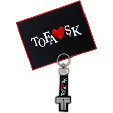 Tusba Market Tofaşk Logolu Torpido Üstü Kaydırmaz Ped / Silikon Anahtarlık