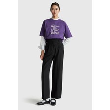United Colors Of Benetton Siyah Kadın / Kız Kdn_viskoz Karışımlı Cepli Önden Fermuarlı Pantolon Model Kodu: 4QIKDF0AC100