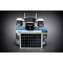 Uniywell 9MP 3 Lens 4G/WiFi Sim Kartlı Güneş Enerjili Güvenlik Kamerası – AI İnsan Takibi, İki Yönlü Ses, Kablosuz