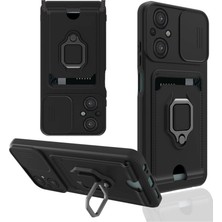 Elma Shop Po M5 Kılıf Zuma Kartvizitli Yüzüklü - Siyah