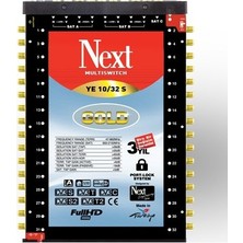 Next YE-10/32 Sonlu Multiswitch + Adaptör Box Modeli Gelişmiş Bağlantı Özellikleri