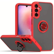 Cosmos E-Ticaret Galaxy S24 Kılıf Montreal Yüzüklü Kapak - Kırmızı