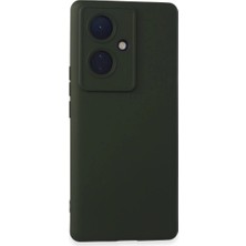 Vivo V29 Lite Kılıf Nano Içi Kadife - Koyu Yeşil