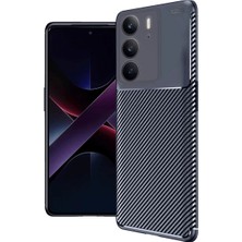 Cosmos E-Ticaret Realme C75 4g Auto Fus Karbon Kapak - Lacivert