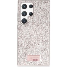 Cosmos E-Ticaret Onegif Galaxy S24 Ultra Bright Simli Kapak - Gold