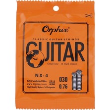 Orphee Klasik Gitar Tek Tel (Re) NX-4 Modeli, Yüksek Kalite Naylon ve Polyester Malzemeden
