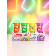 Zümrüt Kırtasiye Lets 4 Renk Neon Oyun Hamuru 440 G