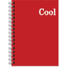 Keskin Color Plastik Kapak Spiralli Cool Not Defteri A6 Küçük Boy 80 Yaprak Çizgili 321681-99 (12 Li Paket)