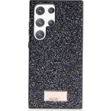Cosmos E-Ticaret Onegif Galaxy S23 Ultra Bright Simli Kapak - Siyah