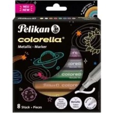  pelikan keçeli kalem colorella metalik 8 renk 411 818070