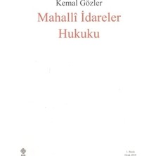 Ekin Yayınevi Kemal Gözler Mahalli İdareler Hukuku Kitabı 520 Sayfa Türkçe Eğitim Düzeyi Normal Boy