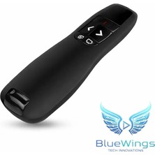 Blue Wings Sunum Kumandası Laser Pointer 1. Kalite 15 Metre Çekim Mesafesi Sunum Kalemi