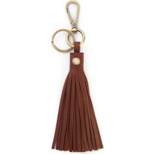 Barbour Tassle Deri Çanta Charm BR11 Brown