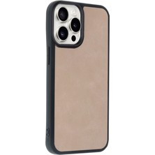 DS LLC Ieg™  Iphone 14 Pro Max Kılıf Aras Deri Kapak - Pudra